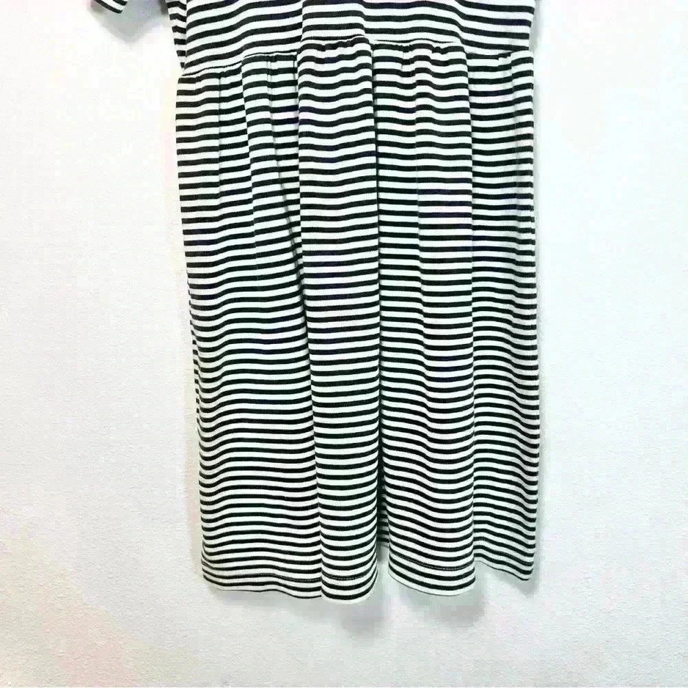 GAP Kids Black and White Striped Cotton Dress Size 7-8 Years
